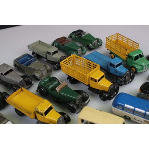 520 - 29 Mid 20th C onwards play worn diecast models, mainly Dinky examples plus a boxed Dinky Supertoys 5... 