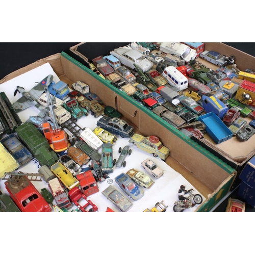 522 - Quantity of mid 20th C play worn diecast models to include Dinky, Corgi, Triang Spot On etc, heavy p... 