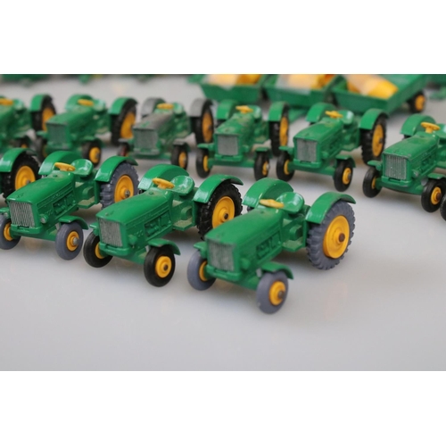 523 - 41 Matchbox Lesney tractor and trailer diecast figures to include 19 x No 50, 18 x No 51 (one boxed,... 