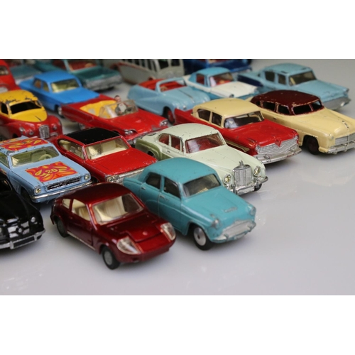 525 - Collection of around 60 mid 20th C play worn diecast models to include Corgi and Dinky, to include C... 