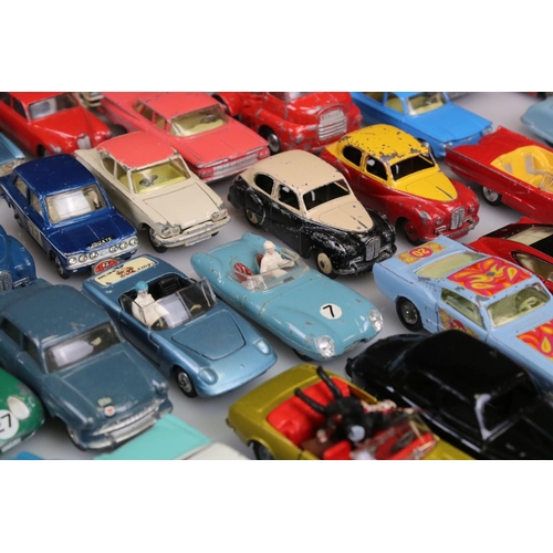 525 - Collection of around 60 mid 20th C play worn diecast models to include Corgi and Dinky, to include C... 