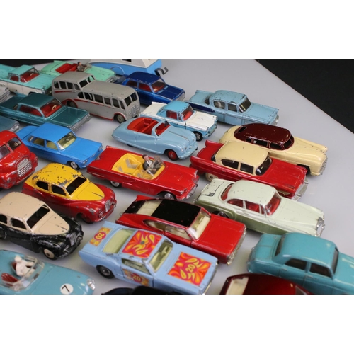 525 - Collection of around 60 mid 20th C play worn diecast models to include Corgi and Dinky, to include C... 