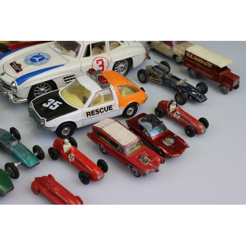 532 - Quantity of mid 20th C onwards play worn diecast models to include Corgi & Dinky, an ERTL General Le... 