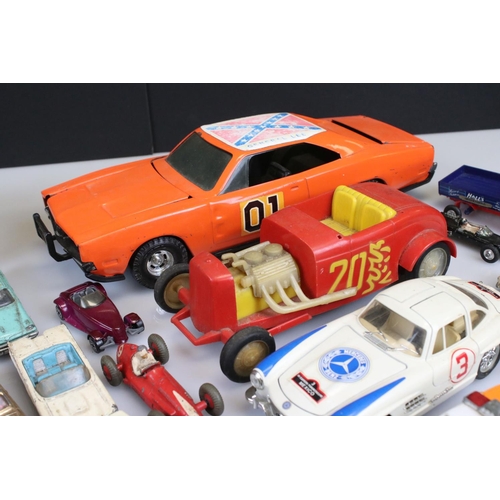 532 - Quantity of mid 20th C onwards play worn diecast models to include Corgi & Dinky, an ERTL General Le... 