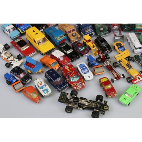 533 - Quantity of mid 20th C onwards play worn diecast models to include mainly Corgi examples featuring G... 