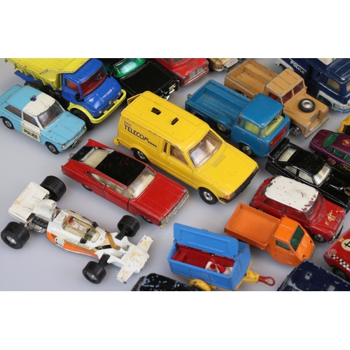 533 - Quantity of mid 20th C onwards play worn diecast models to include mainly Corgi examples featuring G... 