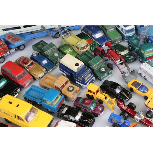 533 - Quantity of mid 20th C onwards play worn diecast models to include mainly Corgi examples featuring G... 