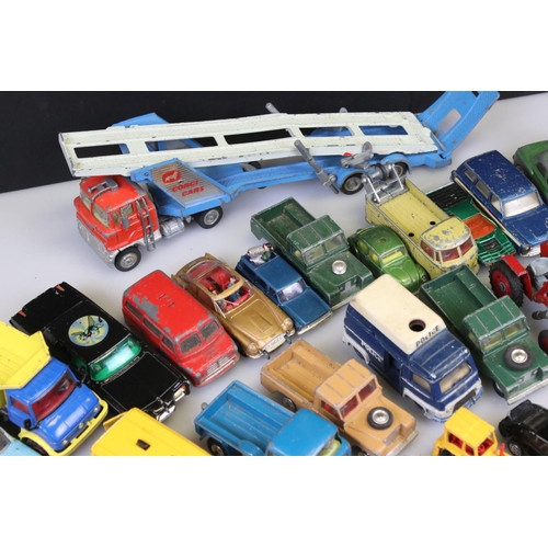 533 - Quantity of mid 20th C onwards play worn diecast models to include mainly Corgi examples featuring G... 