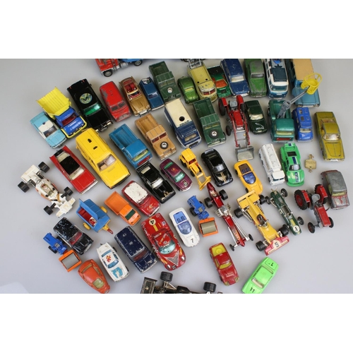 533 - Quantity of mid 20th C onwards play worn diecast models to include mainly Corgi examples featuring G... 