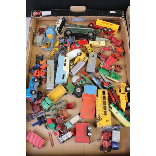 534 - Quantity of circa 1960/70s play worn diecast models to include Matchbox, Corgi, Dinky, Budgie etc, f... 