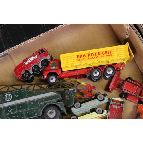 534 - Quantity of circa 1960/70s play worn diecast models to include Matchbox, Corgi, Dinky, Budgie etc, f... 