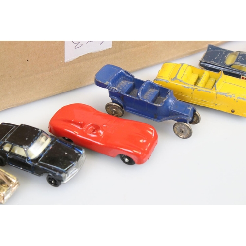 535 - Collection of mid 20th C onwards play worn diecast models to include Mathcbox, Tootsie Toys, Corgi, ... 