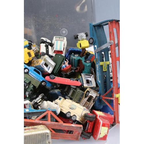 536 - Large quantity of play worn diecast models, mainly Huskey examples, to include Man From UNCLE, Chitt... 