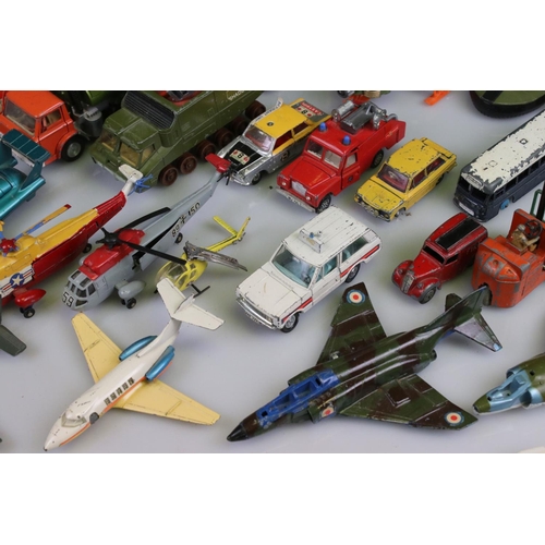 538 - Collection of mid 20th C onwards play worn diecast models to include mainly Dinky examples featuring... 