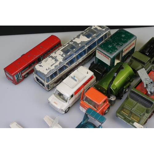 538 - Collection of mid 20th C onwards play worn diecast models to include mainly Dinky examples featuring... 