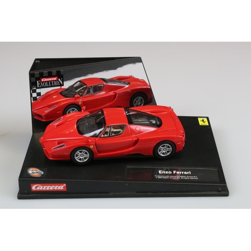 540 - Cased Mattoy Hot Wheels diecast 25702 Carrera Evolution Enzo Ferrari, model ex, case gd