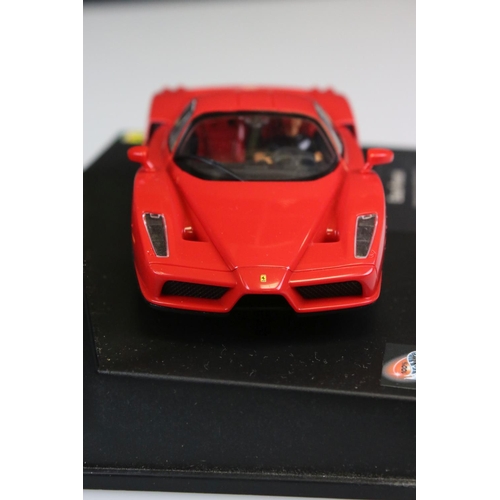 540 - Cased Mattoy Hot Wheels diecast 25702 Carrera Evolution Enzo Ferrari, model ex, case gd