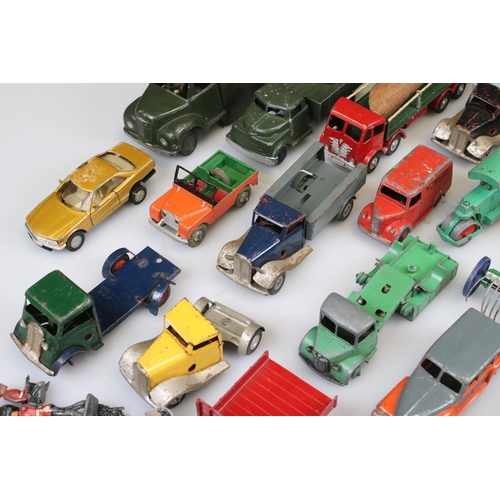 546 - Collection of mid 20th C play worn diecast and tin plate models to include Triang Minic and Dinky ex... 