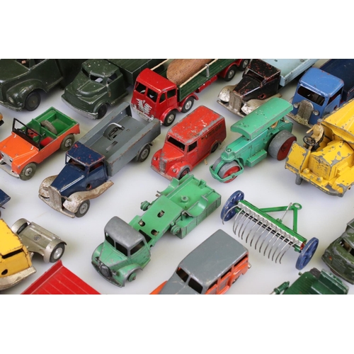 546 - Collection of mid 20th C play worn diecast and tin plate models to include Triang Minic and Dinky ex... 