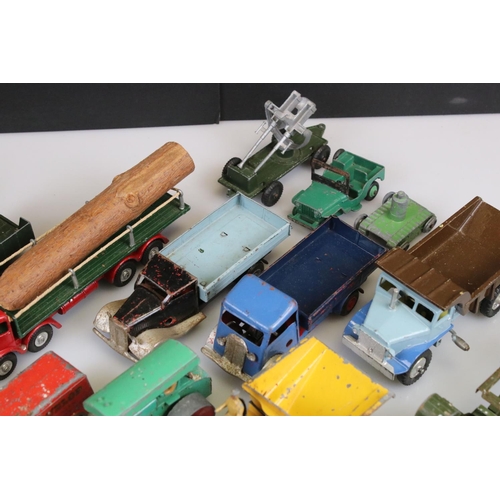 546 - Collection of mid 20th C play worn diecast and tin plate models to include Triang Minic and Dinky ex... 