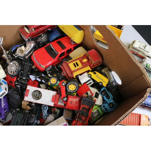 547 - Quantity of play worn diecast & plastic models to include Dinky, Britains, Corgi etc, various models... 