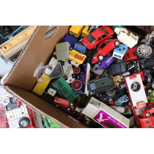 547 - Quantity of play worn diecast & plastic models to include Dinky, Britains, Corgi etc, various models... 