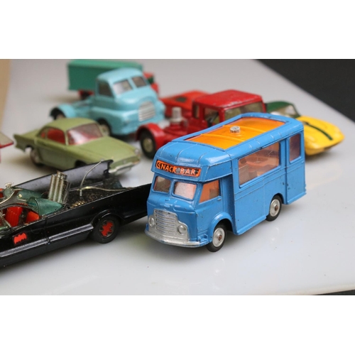 548 - Quantity of play worn diecast models from the 60s/70s to include Corgi, Spot On and Matchbox featuri... 