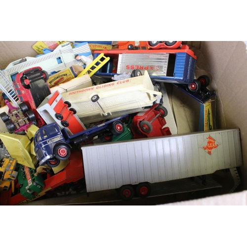 548 - Quantity of play worn diecast models from the 60s/70s to include Corgi, Spot On and Matchbox featuri... 