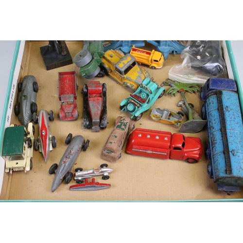 549 - Quantity of mid 20th play worn diecast models and accessories to include Dinky, Timop and Lesney fea... 