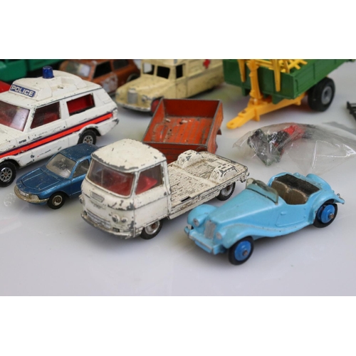 550 - Around 25 Play worn diecast model to include Corgi, Britains and Dinky from the 1960s & 70s featurin... 