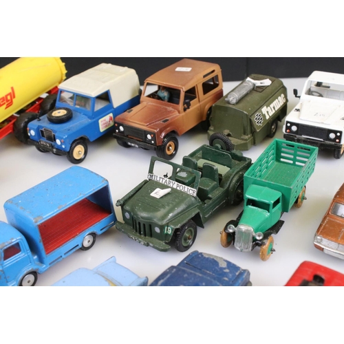 550 - Around 25 Play worn diecast model to include Corgi, Britains and Dinky from the 1960s & 70s featurin... 