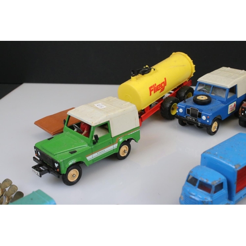 550 - Around 25 Play worn diecast model to include Corgi, Britains and Dinky from the 1960s & 70s featurin... 