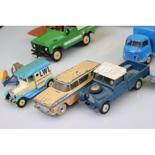 550 - Around 25 Play worn diecast model to include Corgi, Britains and Dinky from the 1960s & 70s featurin... 