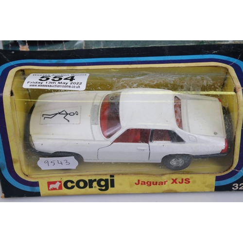 554 - Boxed Corgi 320 Jaguar XJS The Saint diecast model, diecast vg with minimal marks, box tatty