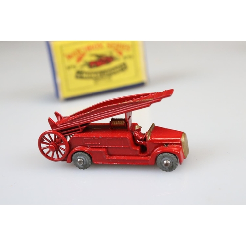 557 - Five boxed Matchbox Lesney 75 Series diecast models to include 6 with orange cab and grey tipper (mi... 