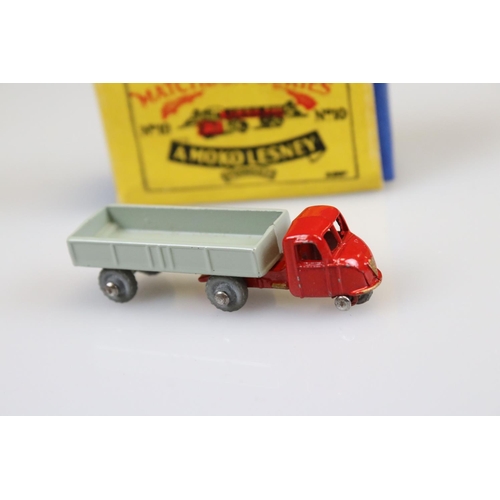 559 - Five boxed Matchbox Lesney 75 Series diecast models to include 22 in red with white roof, 10, 23, 21... 