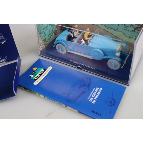 561 - Two cased Herge Moulinsart Tin Tin diecast models to include Les Cigares Du Pharaon and TinTin et Le... 