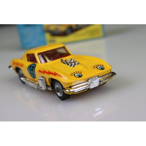 563 - Boxed Dinky 337 Customized Chevrolet Corvette Sting Ray in yellow, diecast and decals excellent, box... 