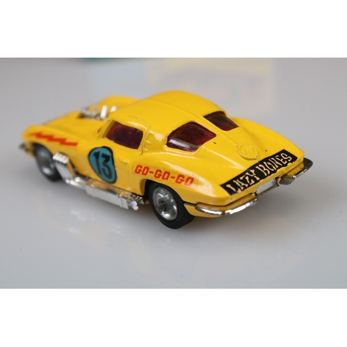 563 - Boxed Dinky 337 Customized Chevrolet Corvette Sting Ray in yellow, diecast and decals excellent, box... 