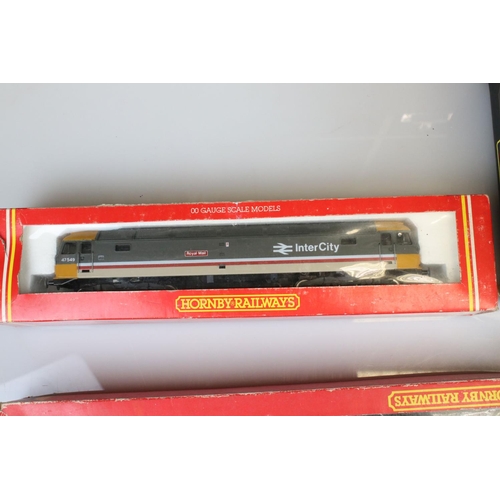 106 - Three boxed OO gauge locomotives to include 2 x Hornby (R288 BR Co Co Diesel Class 47 InterCity & R8... 