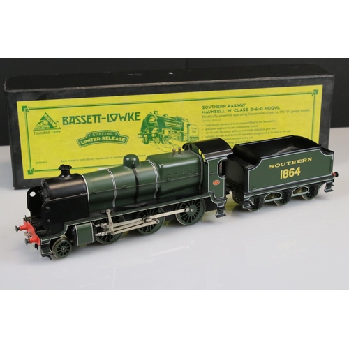 120 - Boxed Bassett Lowke O gauge Special Limited Release BL99003 Southern Rail Maunsell N Class 2-6-0 Mog... 