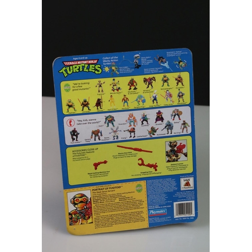 146 - Teenage Mutant Ninja Turtles - Carded Playmates TMNT Fugitoid figure, unpunched, some bottom corner ... 