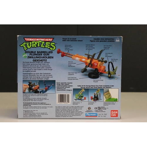 149 - Teenage Mutant Ninja Turtles - Boxed Playmates Bandai Double Barrelled Plunger Gun, complete and exc... 