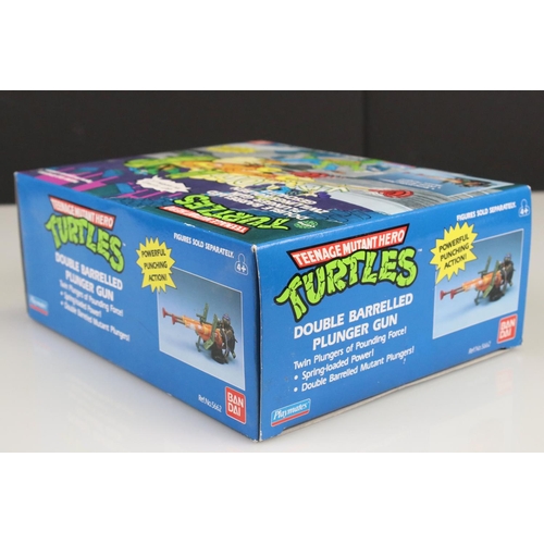 149 - Teenage Mutant Ninja Turtles - Boxed Playmates Bandai Double Barrelled Plunger Gun, complete and exc... 