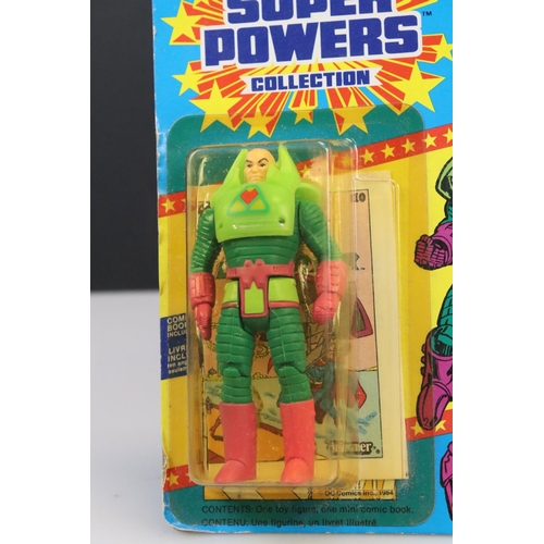 150 - Four carded Kenner Super Powers figures to include Lex Luthor, The Penguin, Brainiac and Mantis, all... 