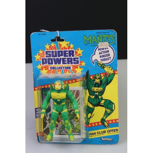 150 - Four carded Kenner Super Powers figures to include Lex Luthor, The Penguin, Brainiac and Mantis, all... 