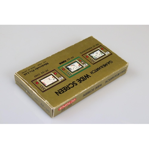 151 - Retro Gaming - Boxed Nintendo Game & Watch Octopus handheld console, with instructions, with 2 x bat... 