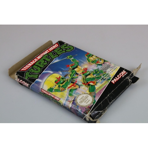 152 - Retro Gaming - Four boxed NES games to include Teenage Mutant Hero Turtles, Gremlins 2, Airwolf & Ca... 