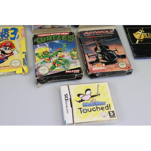 152 - Retro Gaming - Four boxed NES games to include Teenage Mutant Hero Turtles, Gremlins 2, Airwolf & Ca... 