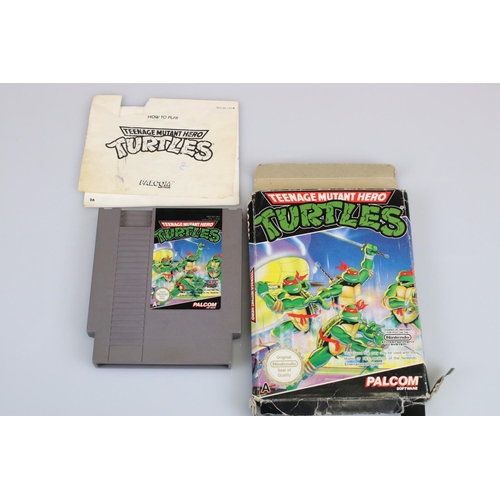 152 - Retro Gaming - Four boxed NES games to include Teenage Mutant Hero Turtles, Gremlins 2, Airwolf & Ca... 